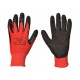 12 Paar Arbeitshandschuhe Handschuhe Garten EN420 Kat I rot-schwarz Urgent 1003